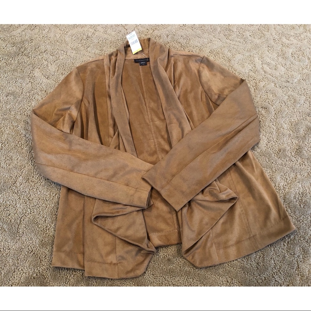NWT Covington Faux Suede Jacket